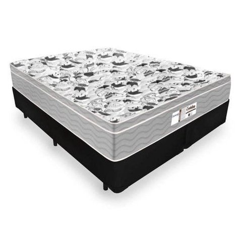 Colchão Queen de Molas Ensacadas - Probel - Evolution + Box Cama Queen 158x198x67cm -  Preto