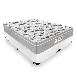 Colchão Queen de Molas Ensacadas - Probel - Evolution + Box Cama Queen 158x198x67cm - Branco - 1