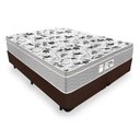 Ver imagem 1 de Colchão Queen de Molas Ensacadas - Probel - Evolution + Box Cama Queen 158x198x67cm - Marrom