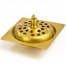 Ralo Click Banheiro Quadrado 10x10 Dourado Gold - 4