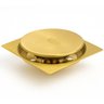 Ralo Click Banheiro Quadrado 10x10 Dourado Gold - 3
