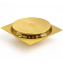 Ver imagem 3 de Ralo Click Banheiro Quadrado 10x10 Dourado Gold