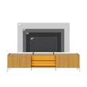 Ver imagem 3 de Rack Bancada Maggiore para TV 85" 240cm MDP com LED Off White Colibri Móveis