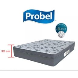 Colchão de Casal Molas Ensacadas - Probel - Evolution 138cm + Cama Baú Casal - Branco - 3