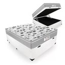 Ver imagem 3 de Cama Casal Baú + Colchão de Molas Ensacadas - Probel - Evolution 138cm - Marrom