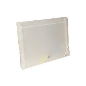 Pasta Sanfonada Plastica A4 12 Divisoes Cristal