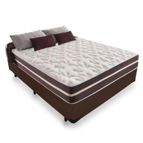Cama Box Casal + Colchão de Molas - Anjos - Classic Superlastic 138cm - Branco