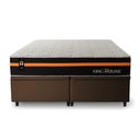 Ver imagem 5 de Conjunto Box Baú Super King Sirius Marrom 193x203x72 c/ Molas Ensacadas