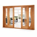 Ver imagem 3 de Porta Balcão de Madeira Modelo Dubai 2,15(a)x2,00(l) C/fechadura