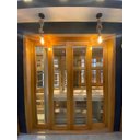 Ver imagem 2 de Porta Balcão de Madeira Modelo Dubai 2,15(a)x2,00(l) C/fechadura