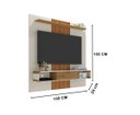 Ver imagem 4 de Painel Lisboa Off White/cinamomo/ripado - Bechara Móveis