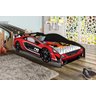 Mini Cama Carro Corrida Infantil Force Vermelho com Colchão - 2