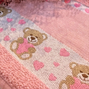 Ver imagem 3 de Toalha Banho Infantil Macia Kids Ponto Cruz 75x110cm:Branco