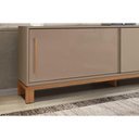 Ver imagem 3 de Rack Bancada P/ Tv até 65 Pol Mondrian 1.8 C/ 2 Portas e Pés Cavalete 180cm Sued Mr/freijo -