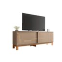 Ver imagem 1 de Rack Bancada P/ Tv até 65 Pol Mondrian 1.8 C/ 2 Portas e Pés Cavalete 180cm Sued Mr/freijo -