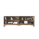 Ver imagem 2 de Rack Bancada P/ Tv até 65 Pol Mondrian 1.8 C/ 2 Portas e Pés Cavalete 180cm Sued Mr/freijo -