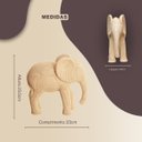 Ver imagem 4 de Decoraçao Escultura Estatueta Elefante Bege Mart 15883