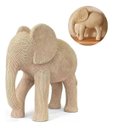 Ver imagem 1 de Decoraçao Escultura Estatueta Elefante Bege Mart 15883