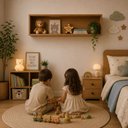 Ver imagem 6 de Nicho de Parede MDF 80cm Decorativo Sala Quarto Marrom