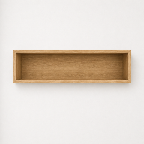 Nicho de Parede MDF 80cm Decorativo Sala Quarto Marrom