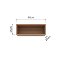 Ver imagem 3 de Nicho de Parede em Mdf 80cm Quarto Sala Decorativo Organizador
