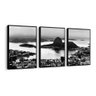 Kit 3 Quadros Decorativos Corcovado Rio de Janeiro Moldura - 1