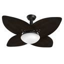 Ver imagem 1 de Ventilador de Teto Jet Aspen Venti-delta Preto 4Pás Rattan Tabaco 110V