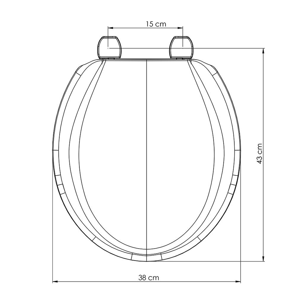 Assento Sanitário Oval Anel Aberto Branco Pne Duraguard - 6