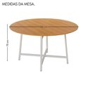 Ver imagem 3 de Mesa Redonda 120cm Modelo Festa - Base Branca