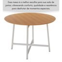 Ver imagem 4 de Mesa Redonda 120cm Modelo Festa - Base Branca