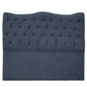 Ver imagem 1 de Cabeceira Dubai 100cm Suede - Renascer Decor:azul Marinho