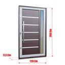 Ver imagem 4 de Porta Pivotante Alumínio Lamb.Miraggio c/Pux.e.Elite Mix Corten 240x120 Brimak