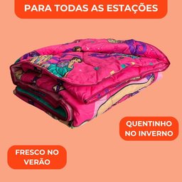 Edredom Solteiro Lepper Barbie Microfibra Dupla Face Estampado Rosa - 6