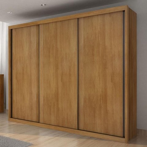Guarda Roupa Casal Ambiente Palazzo 3 Portas 6 Gavetas Cumaru 23 – Novo Horizonte