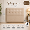 Ver imagem 3 de Cabeceira Estofada Queen 160 cm para Cama Box Virginia em Veludo