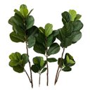 Ver imagem 3 de 2 Árvores Ficus Lyrata Artificial Charme e Frescor Permanente para Decoração Residencial e Comercial