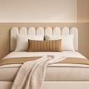 Ver imagem 1 de Cabeceira Nuvem Estofada Queen Size 8 Placas em Suede 45cm:branco