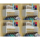 Ver imagem 2 de kit 4 uni Cabideiros De Parede Arara Porta Roupas Quarto Closet Vintage AJL Cabides suspensos