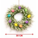 Ver imagem 4 de Guirlanda Páscoa Decoração Enfeite Lavanda Ovos Coelho 30cm