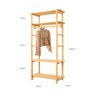 Guarda-Roupa Closet Laguna 4 prat 180Ax90Lx42P em Madeira Cubomob MEL - 6