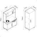 Ver imagem 4 de Cozinha Infantil MDF Rosa para Menina Completa Geladeira Microondas Forno Pia Armario Educativo