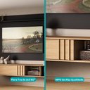 Ver imagem 4 de Conjunto Rack e Painel de TV Cedro 160cm e 180cm MDP Preto Móveis Carraro