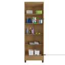 Ver imagem 7 de Kit Guarda Roupa Porto Belo c/ Espelho, Cômoda Sapateira e Armário Multiuso Carvalho Grafite Clique