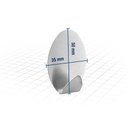Ver imagem 2 de Gancho Adesivo Oval em Inox com 2 Peças - Vonder