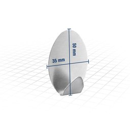 Gancho Adesivo Oval em Inox com 2 Peças - Vonder - 2