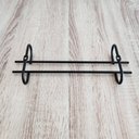 Ver imagem 4 de Conjunto 2 Porta Taças Teto 25cm Suspenso Reto Preto Fosco