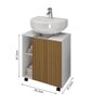 Gabinete Pequin Branco Ripado Mdp 12mm - Móveis Bechara - 3