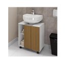 Ver imagem 2 de Gabinete Pequin Branco Ripado Mdp 12mm - Móveis Bechara