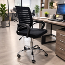 Ver imagem 5 de Cadeira Escritório Giratória Ergonômica Diretor Altura Ajustável Tela Mesh Zebrada com Sistema Relax