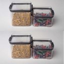 Ver imagem 7 de Conjunto 4 Potes Hermético Acrílico Quadrado Transparente ISG